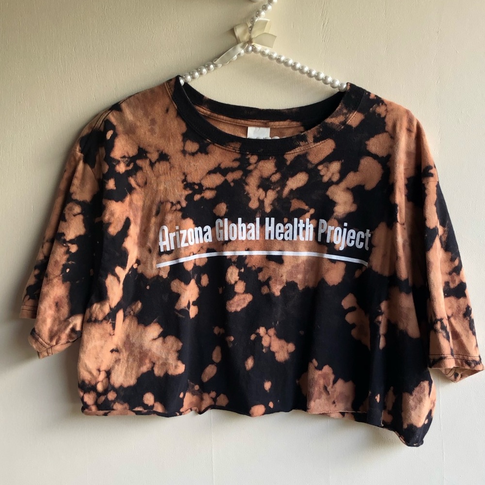 Gildan Arizona State AZGHP Short Sleeve Custom Bleach, Crop T SEE MEASUREMENTS